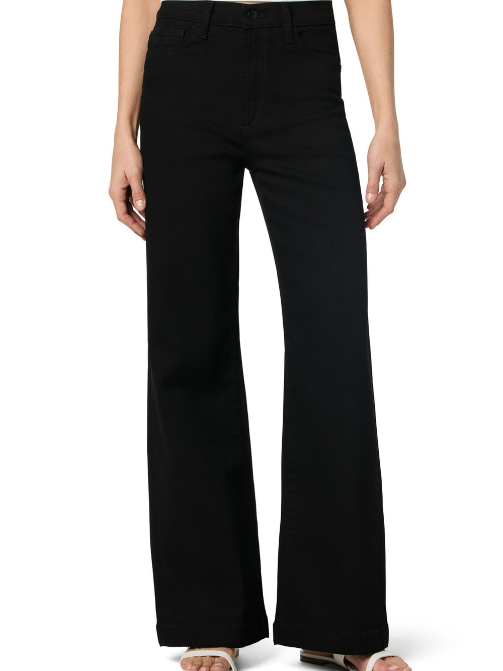 Joe's Jeans High Rise Wide Leg Jeans in Black Rinse - size 25 - NWT